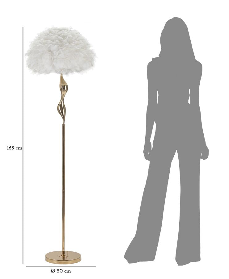 LAMPADA DA TERRA SLIM BIANCO CM ? 50X165