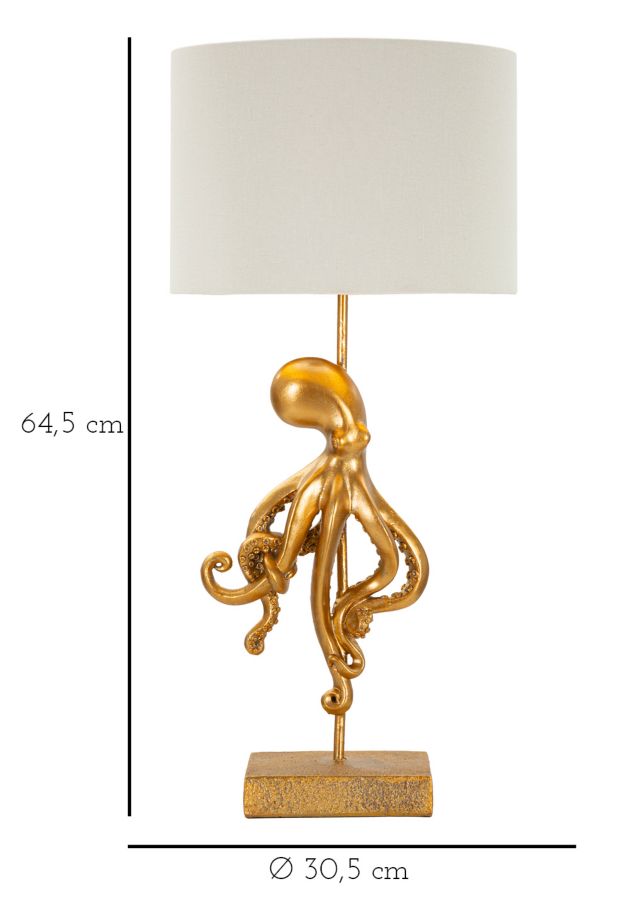 LAMPADA DA TAVOLO OCTOPUS OR CM ? 30,5X64,5