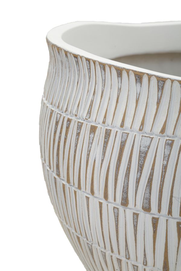 CACHEPOT R¨¦SINE STIKY CM ? 30,5X24,5