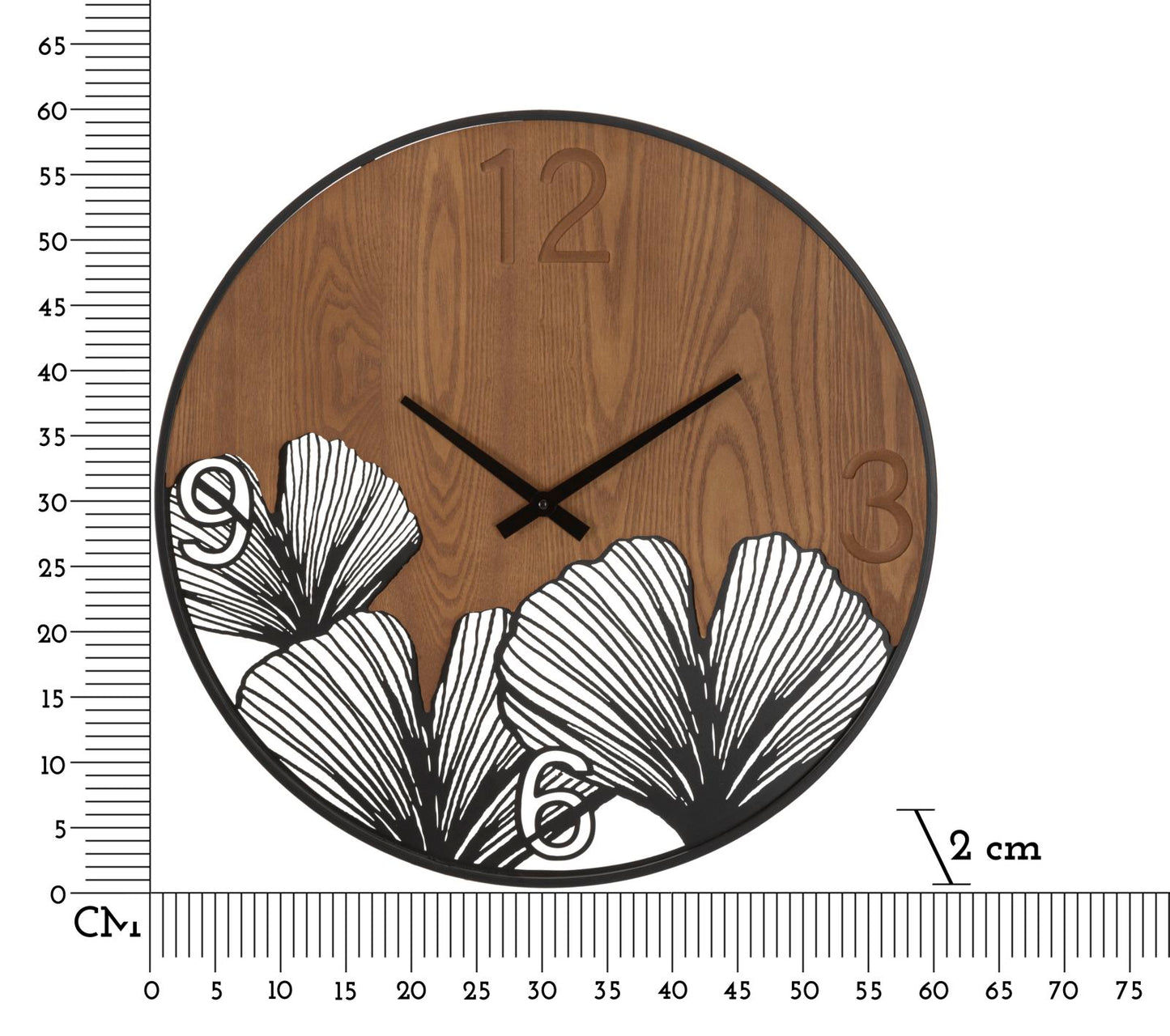 OROLOGIO DA MURO SUPER BOIS/FEUILLE CM ? 60X2