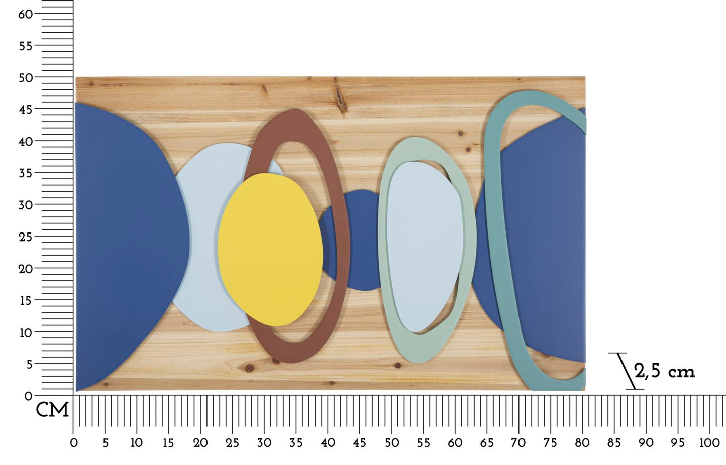 PANNELLO DA MURO COULEUR BOIS CM 80X2,5X50