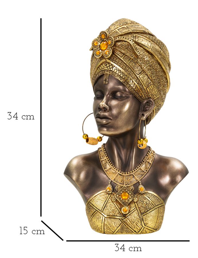 SCULTURE MUMBASA CM 21X15X34