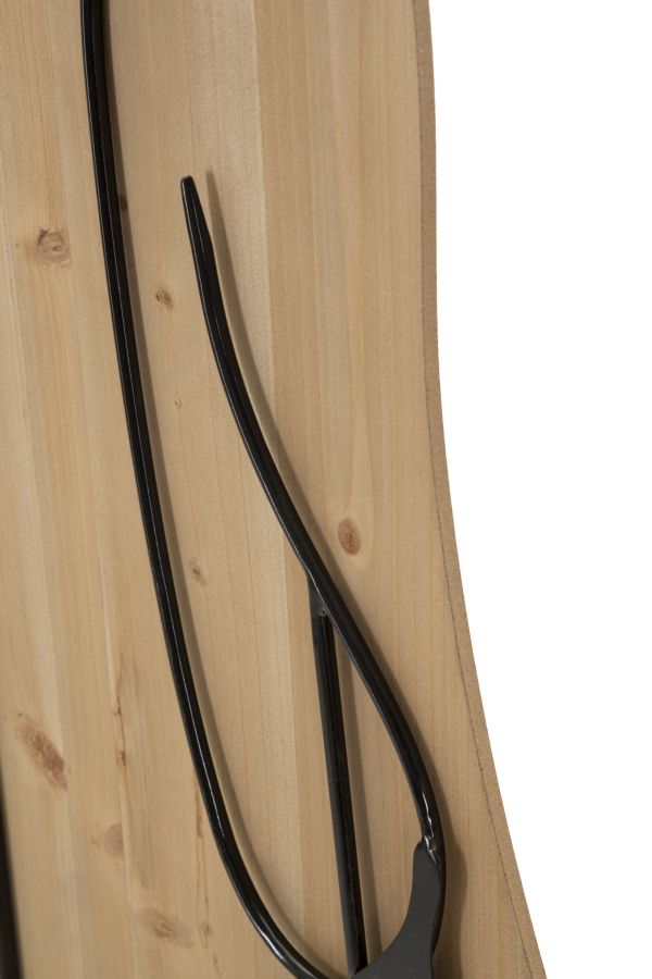 PANNELLO DA MURO BEAUTY FERRO E BOIS 60X2X90