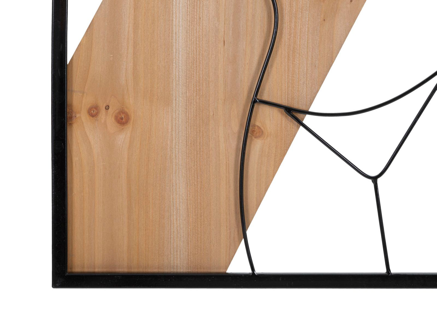 PANNELLO DA MURO BANDE -A- FERRO E BOIS CM 50X2X90
