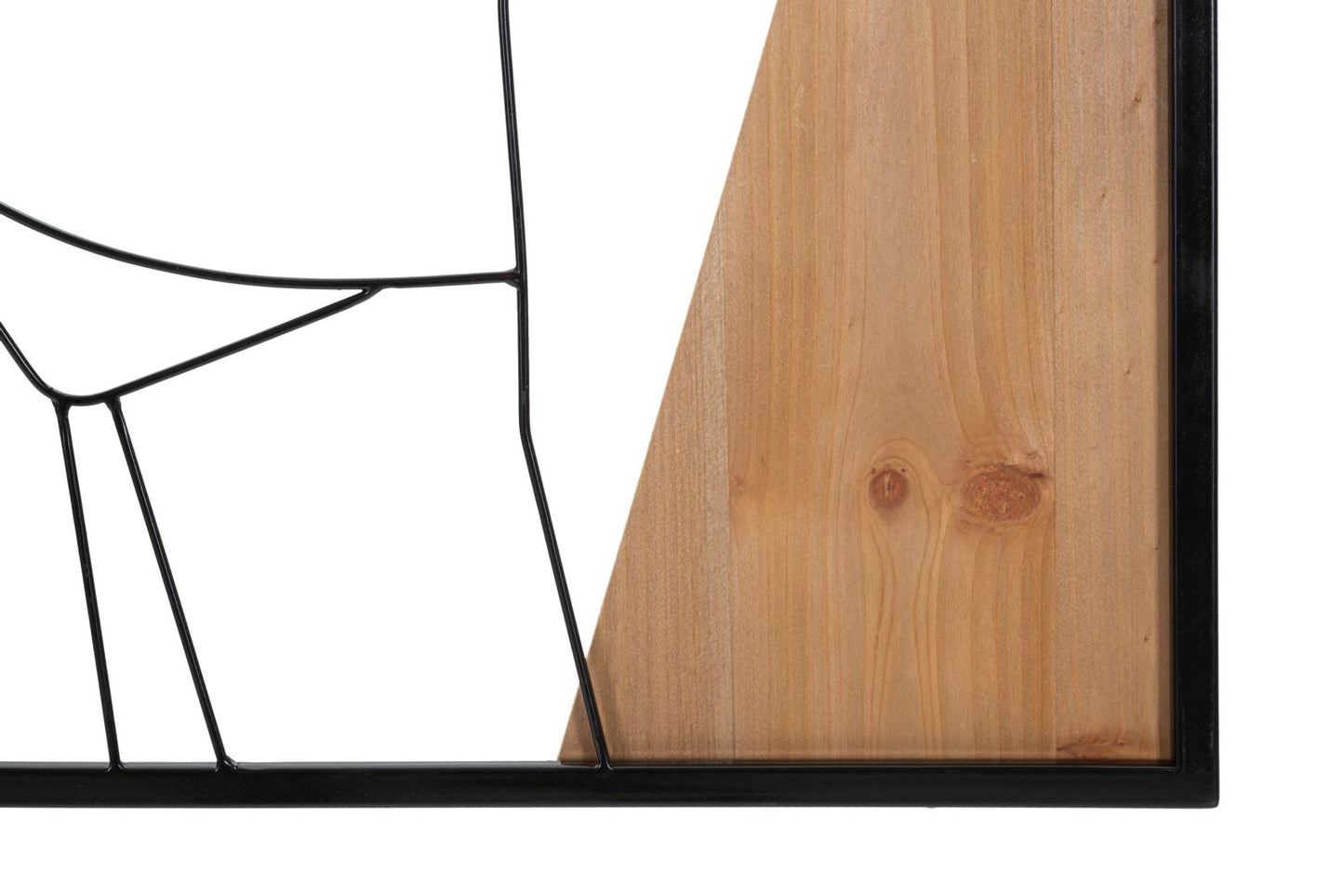 PANNELLO DA MURO BANDE -B- FERRO E BOIS CM 50X2X90