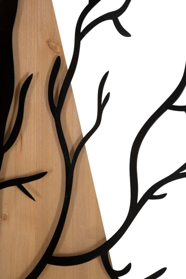 PANNELLO DA MURO OISEAU FERRO E ENSEMBLE BOIS 4PZ 50X2X200 (50X2X50)