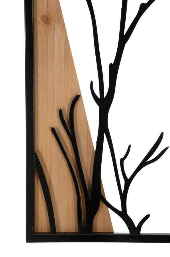 PANNELLO DA MURO OISEAU FERRO E ENSEMBLE BOIS 4PZ 50X2X200 (50X2X50)