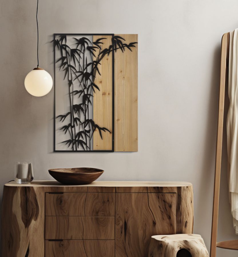 PANNELLO DA MURO BAMBOU CM 58X2X80
