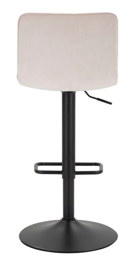 SGABELLO BAR HAUTE BIANCO CM 43X49,5X85,5-107(SEDUTA CM 61-82,5) SET 2PCS