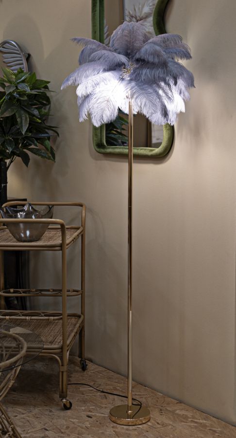LAMPADA DA TERRA PALM GRIGIA CM ? 55X160