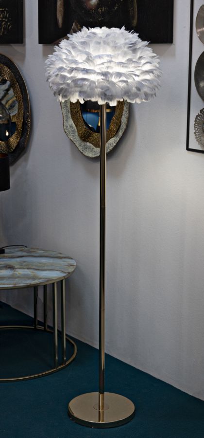 LAMPADA DA TERRA PLUMES SLIM GRIGIA CM ? 43X170