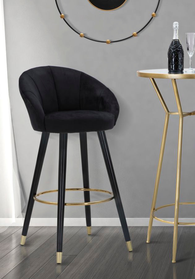 SGABELLO BAR PRAGUE NOIR CM 55X56X104