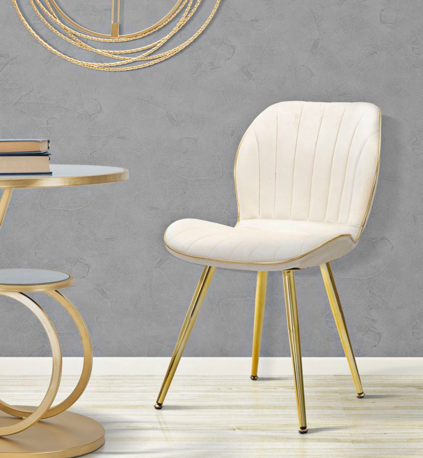 SEDIA PARIS SPACE CREMA /OR ENSEMBLE 2 PZ CM 46X58X77