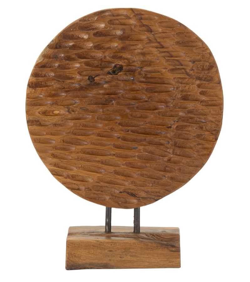 PI¨¨CE SCULTURA EN TECK RICICLATO CM 30X15,5X40 (PEZZI UNICI - NON RIP. EN S¨¦RIE)