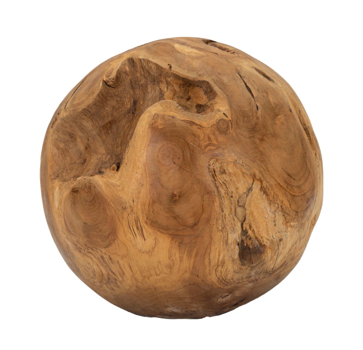 SFERA EN TECK RICICLATO CM ? 30 (PEZZI UNICI - NON RIP. EN S¨¦RIE)