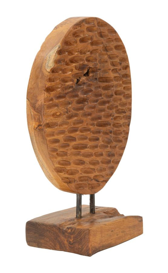 PI¨¨CE SCULTURA EN TECK RICICLATO CM 30X15,5X40 (PEZZI UNICI - NON RIP. EN S¨¦RIE)