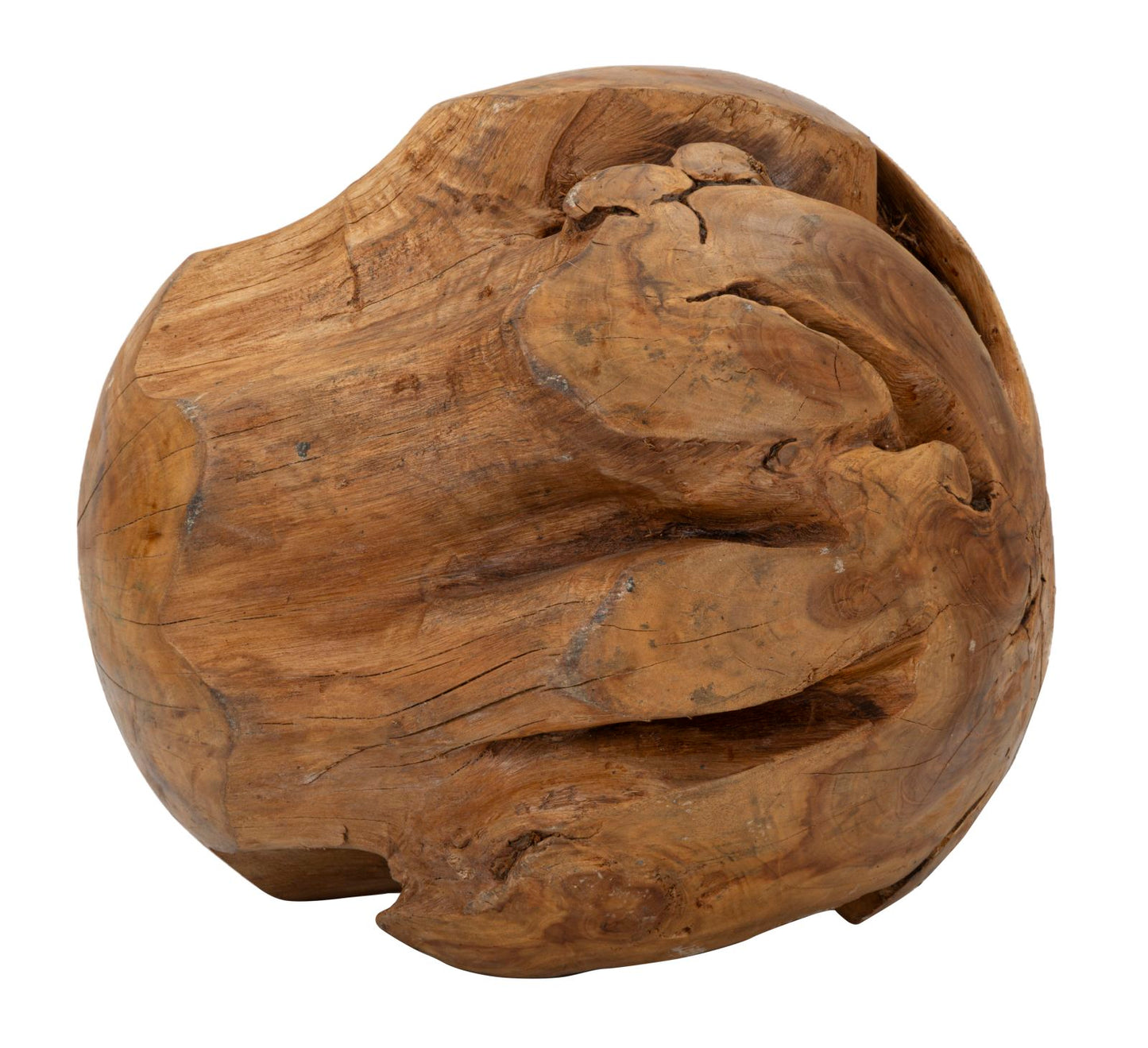 SFERA EN TECK RICICLATO CM ? 50 (PEZZI UNICI - NON RIP. EN S¨¦RIE)
