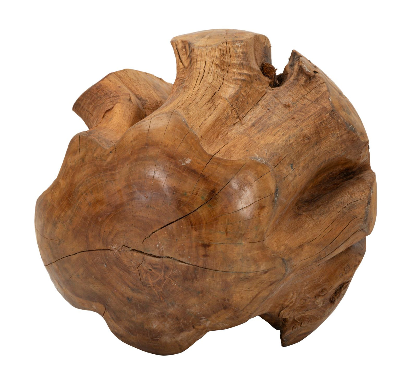 SFERA EN TECK RICICLATO CM ? 50 (PEZZI UNICI - NON RIP. EN S¨¦RIE)