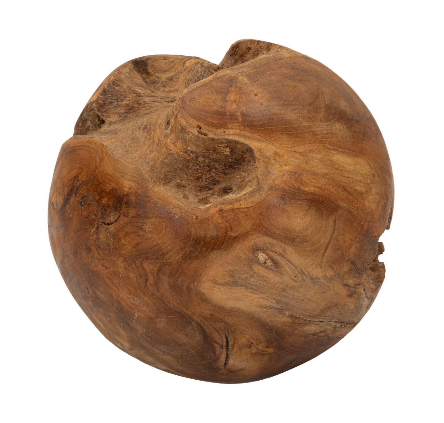 SFERA EN TECK RICICLATO CM ? 25 (PEZZI UNICI - NON RIP. EN S¨¦RIE)