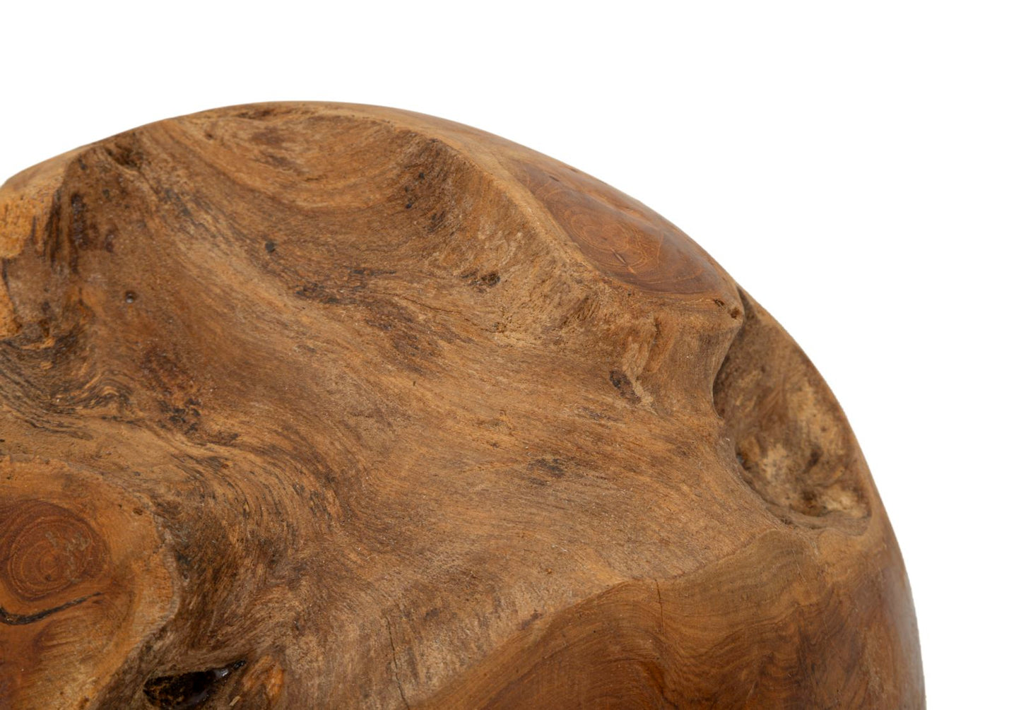 SFERA EN TECK RICICLATO CM ? 25 (PEZZI UNICI - NON RIP. EN S¨¦RIE)