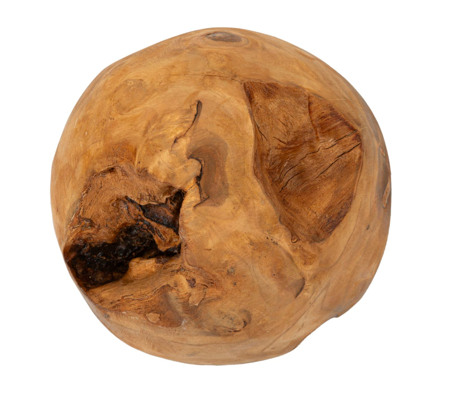 SFERA EN TECK RICICLATO CM ? 20 (PEZZI UNICI - NON RIP. EN S¨¦RIE)
