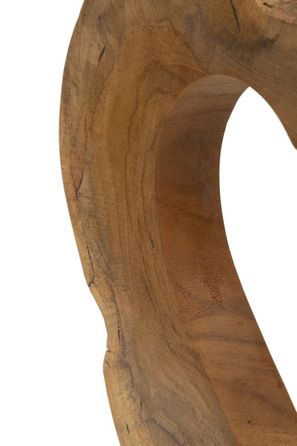 SCULTURA HASI EN TECK RICICLATO CM 28X10X38 (PEZZI UNICI - NON RIP. EN S¨¦RIE)