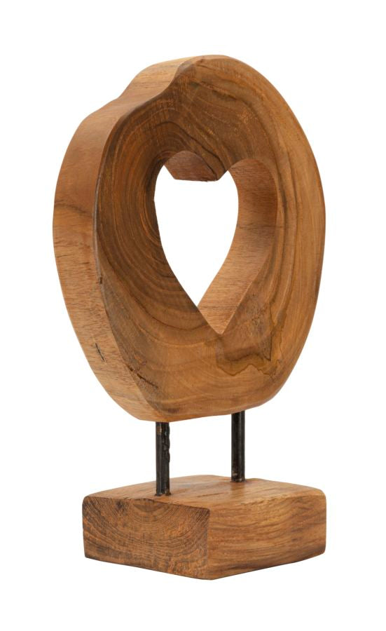SCULTURA HASI EN TECK RIC. CM 20X10X28 (PEZZI UNICI - NON RIP. EN S¨¦RIE)