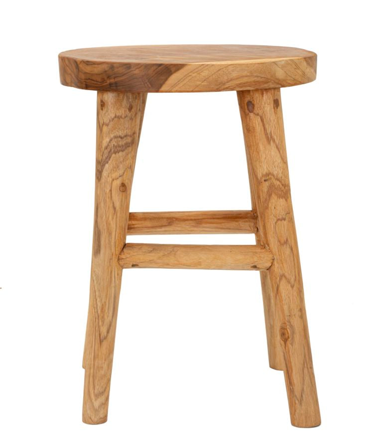SGABELLO BULAT EN TECK RICICLATO CM ? 40X55 (PEZZI UNICI - NON RIP. EN S¨¦RIE)