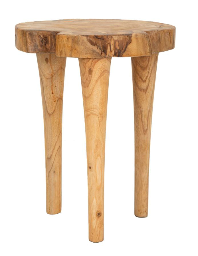 SGABELLO KURSI EN TECK RICICLATO CM ? 35X45 (PEZZI UNICI - NON RIP. EN S¨¦RIE)