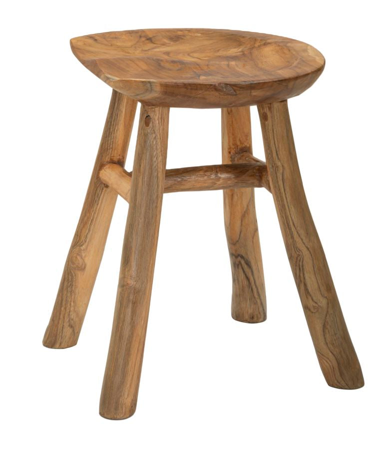 SGABELLO SEL SLIM EN TECK RIC. CM 35X30X42 (PEZZI UNICI - NON RIP. EN S¨¦RIE)