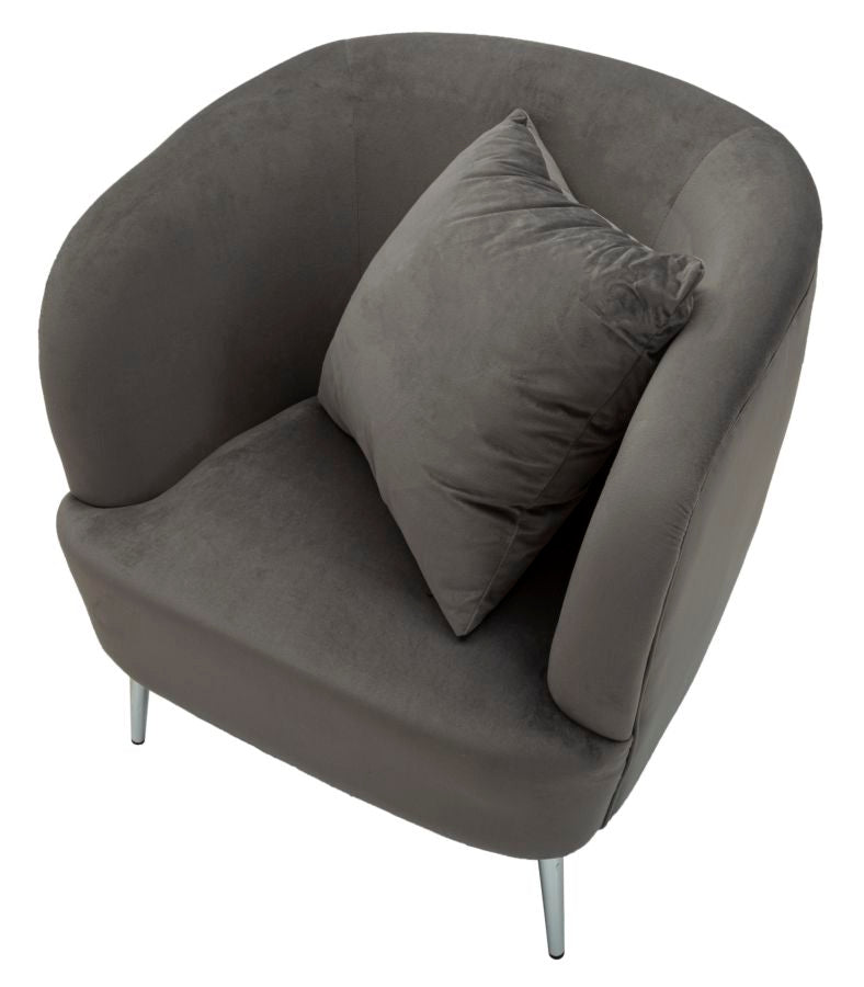 POLTRONA ARGENT C/CUSCINO CM 73X66X78