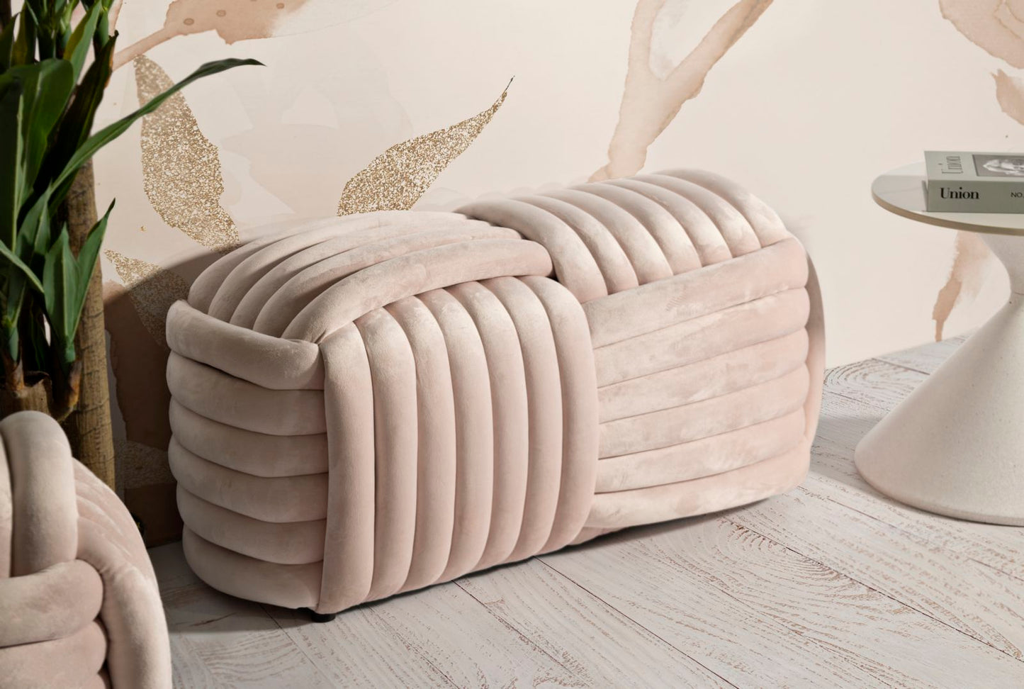 PANCA SOFTY ROSE CM 90X45X45