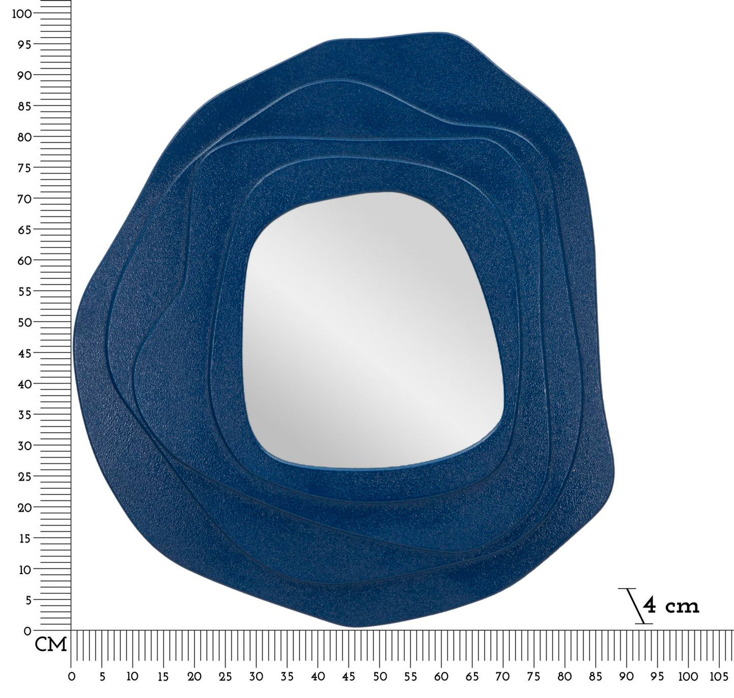SPECCHIO DA MURO DALIA BLEU CM 90X4X97