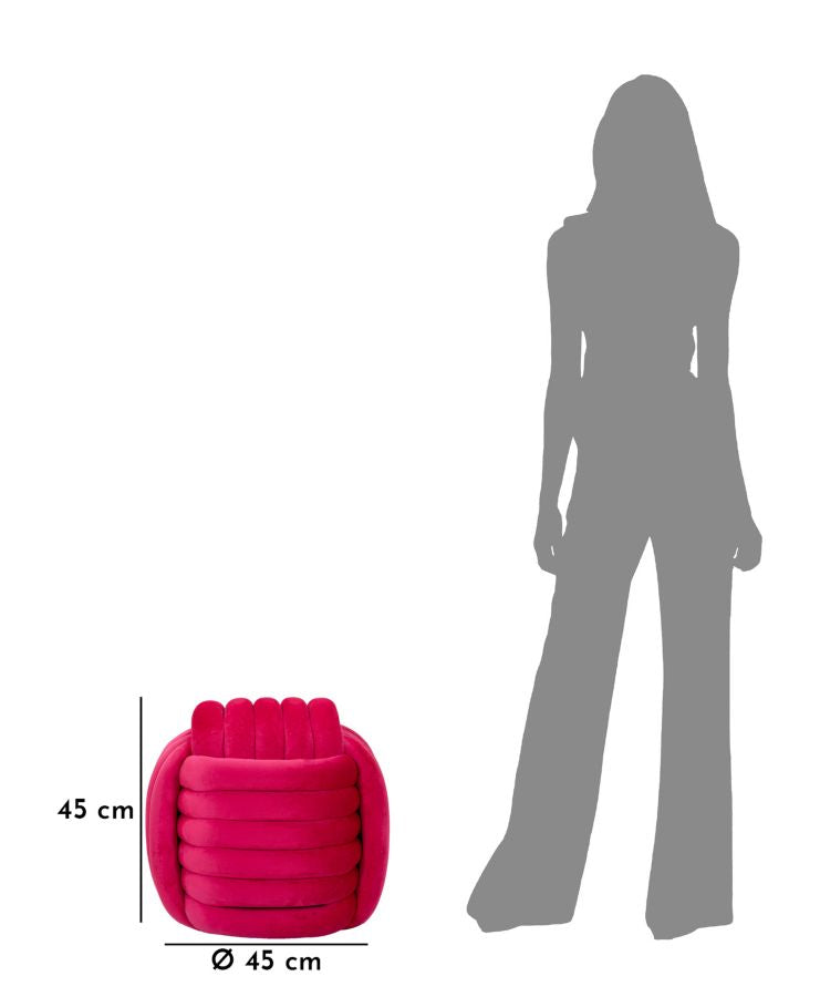 POUF SOFTY FUXIA CM 45X45X45