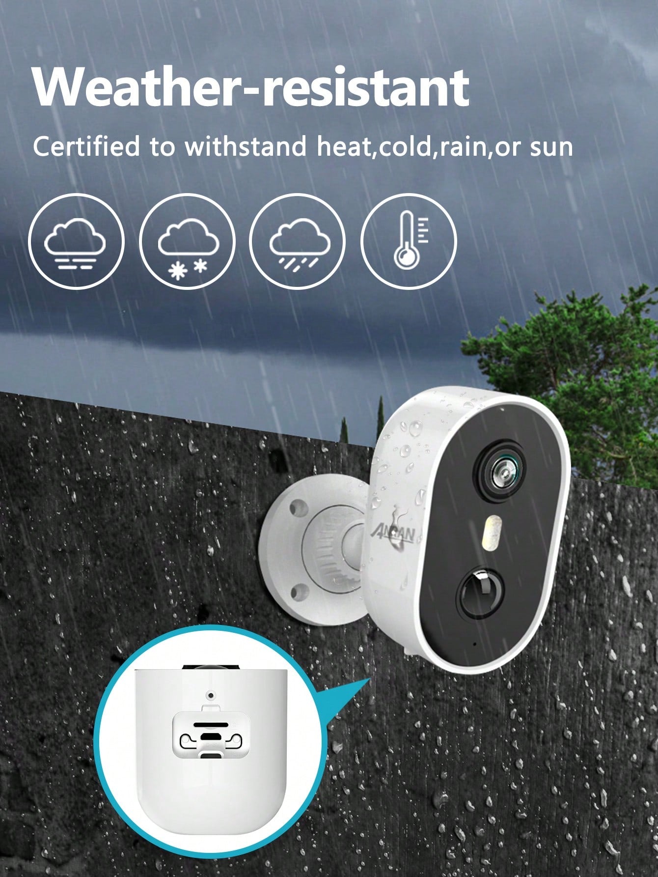 Cam¨¦ra Surveillance WiFi sans Fil Batterie, Audio Bidirectionnel, Vision Nocturne Color¨¦e, Sir¨¨ne Alarme, Mouvement PIR, Compatible Alexa, HD 3MP IP Camera Ext¨¦rieure/Int¨¦rieure