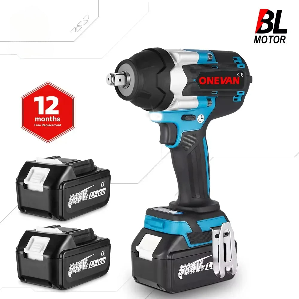 Outil ¹Èlectrique sans fil pour Makita, batterie au lithium-ion, couple de 1800N.M, sans balais, anti-impact ¹Èlectrique, 1/2 pouces, 18V