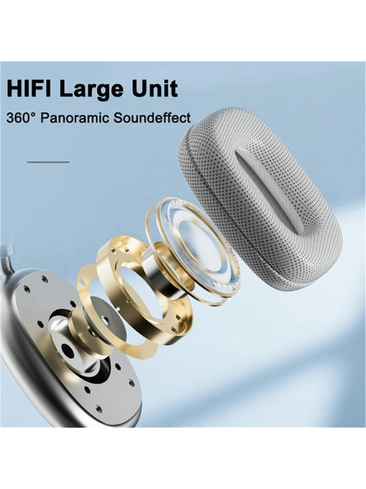 P9 Pro Max casque Bluetooth sans fil avec micro casque antibruit son st¨¦r¨¦o ¨¦couteur sport jeu casque-B