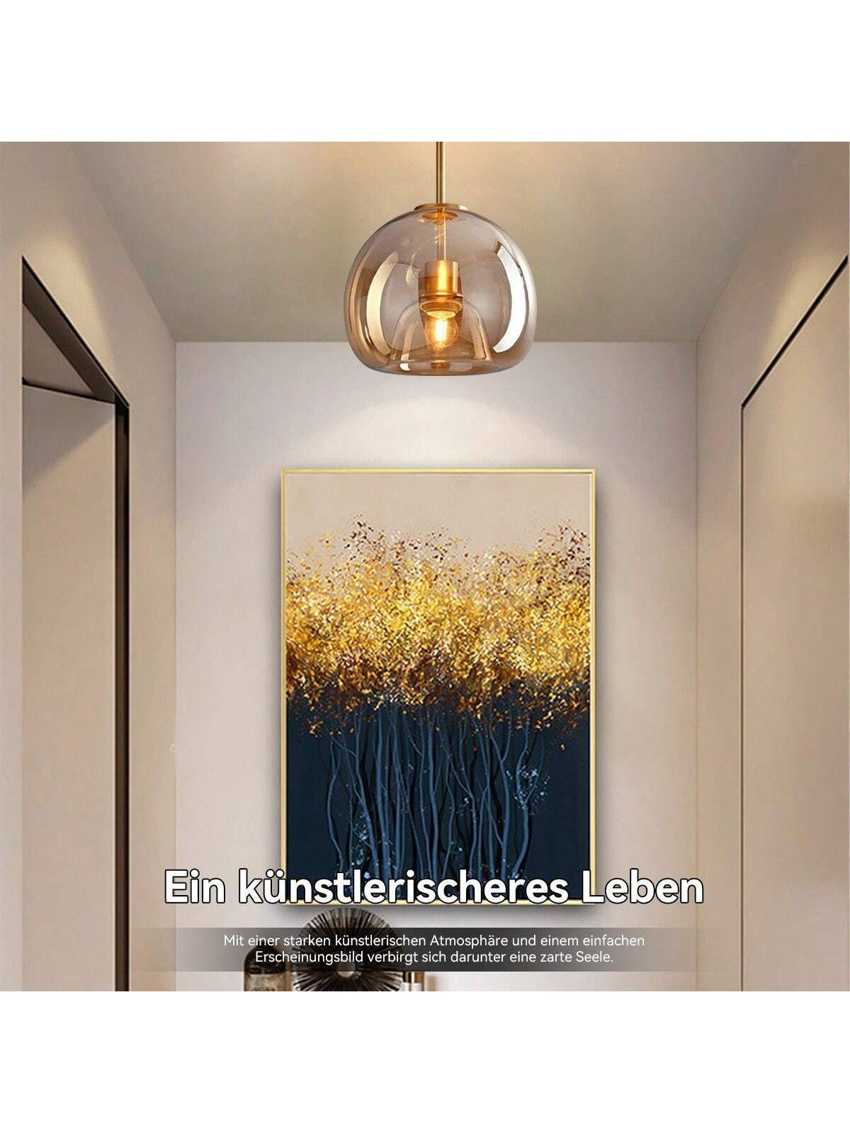 Lampes suspendues abat-jour de lustre en verre, sans source de lumi¨¨re, E27, ¦µ25*H29cm