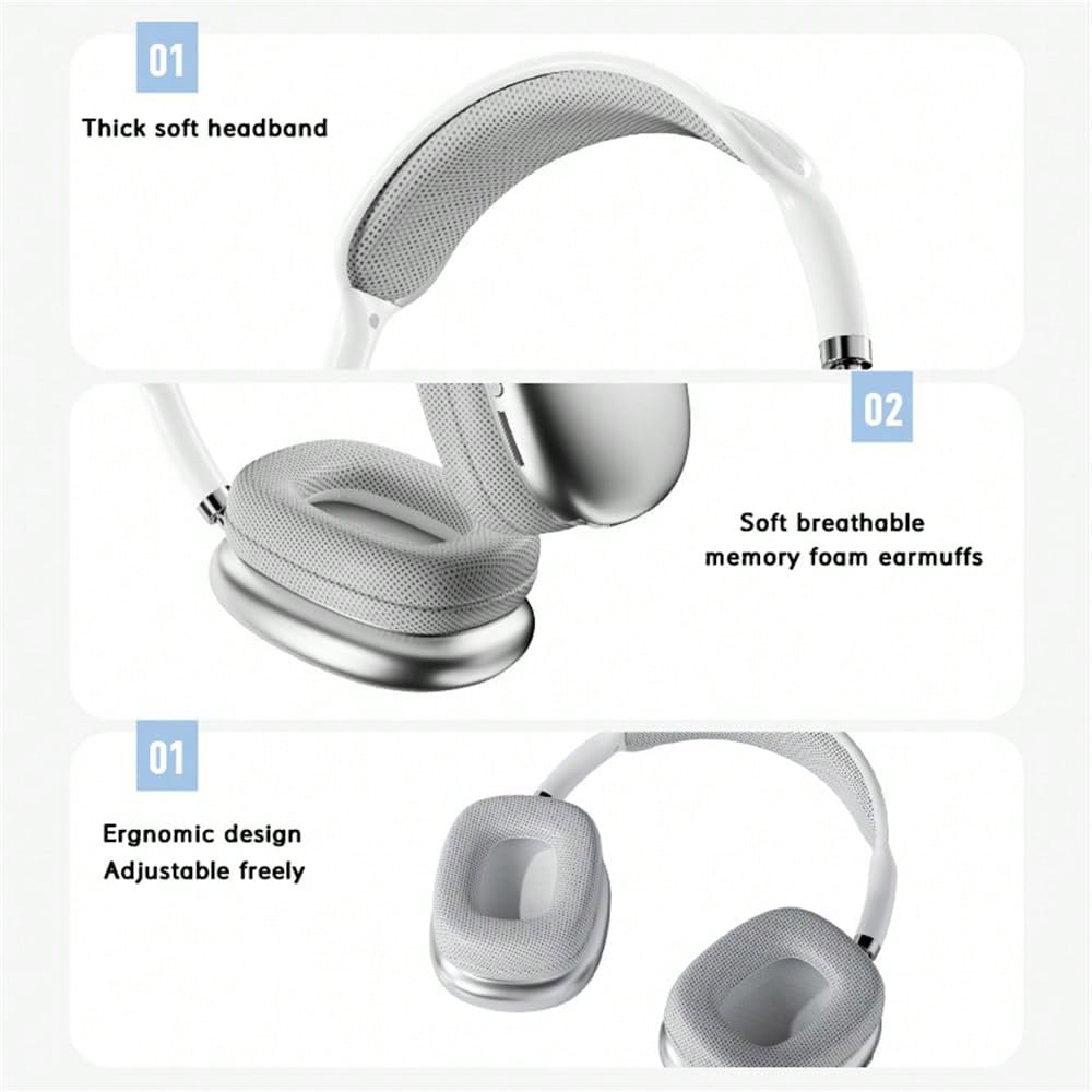 Nouveau Max P9 pro sans fil Bluetooth casque hifi st¨¦r¨¦o r¨¦duction du bruit imperm¨¦able ¨¤ l'eau ¨¦couteurs style microphone de sport