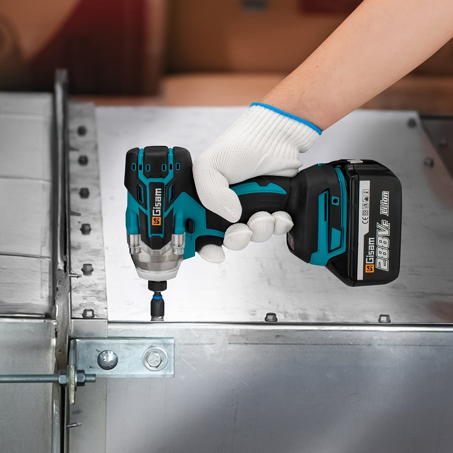 Cl¨¦ ¨¤ chocs ¨¦lectrique sans fil 21 V, Ensemble de 2 batteries + 1 chargeur, jeu de cl¨¦s ¨¤ chocs ¨¦lectriques sans fil, cl¨¦ ¨¤ chocs ¨¦lectrique 1/2 pouce, moteur sans balais 4815, cl¨¦ ¨¤ chocs ¨¦lectrique ¨¤ arbre creux ¨¤ 2 t¨ºtes