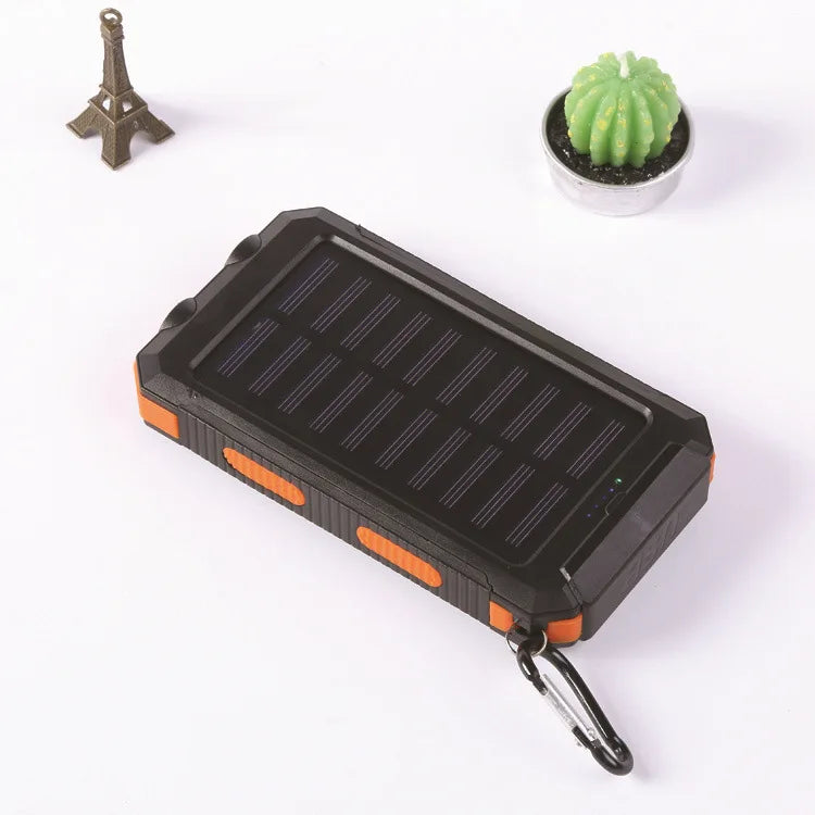 Batterie externe 20000mAh, panneau solaire, USB, pour touristes, chargeur rapide pour t¨¦l¨¦phone portable