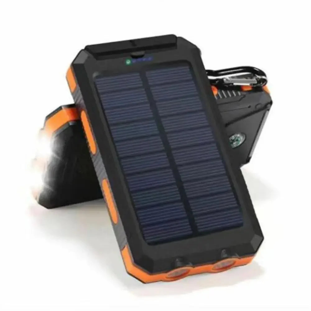 Batterie externe 20000mAh, panneau solaire, USB, pour touristes, chargeur rapide pour t¨¦l¨¦phone portable