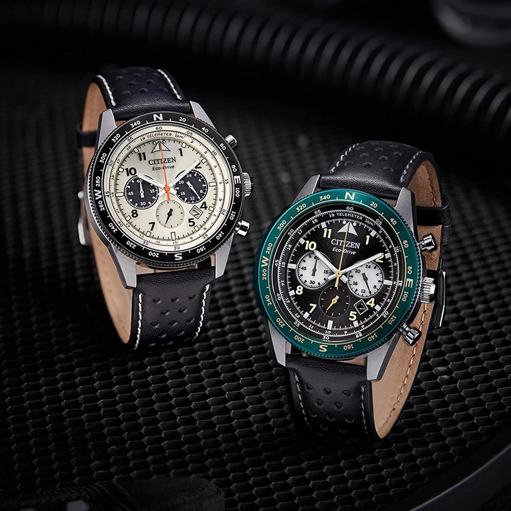 Montre ¨¤ Quartz avec Bracelet en Cuir pour Homme, Chronographe de dehors Professionnel, Cadeau de la Journ¨¦e de L¨¦on, Bracelet Bijoux