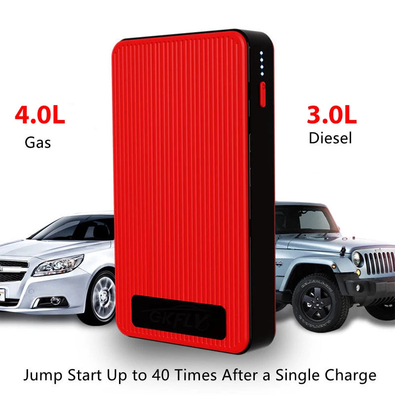 D¨¦marreur de batterie de voiture pour diab¨¦tique, booster de batterie portable, chargeur 12V, dispositif de d¨¦marrage d'urgence, 8000mAh