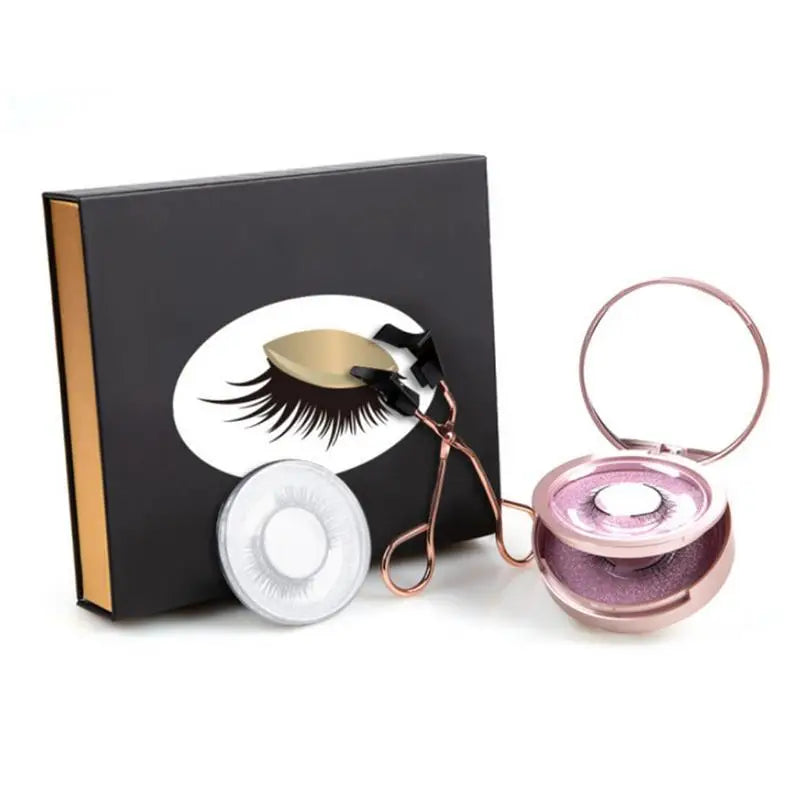 Kit de cils magn¹Ètiques d'aspect naturel avec applicateur, sans colle n¹Ècessaire, extension pour des yeux plus grands et plus brillants, 6 piõ¹ces/ensemble