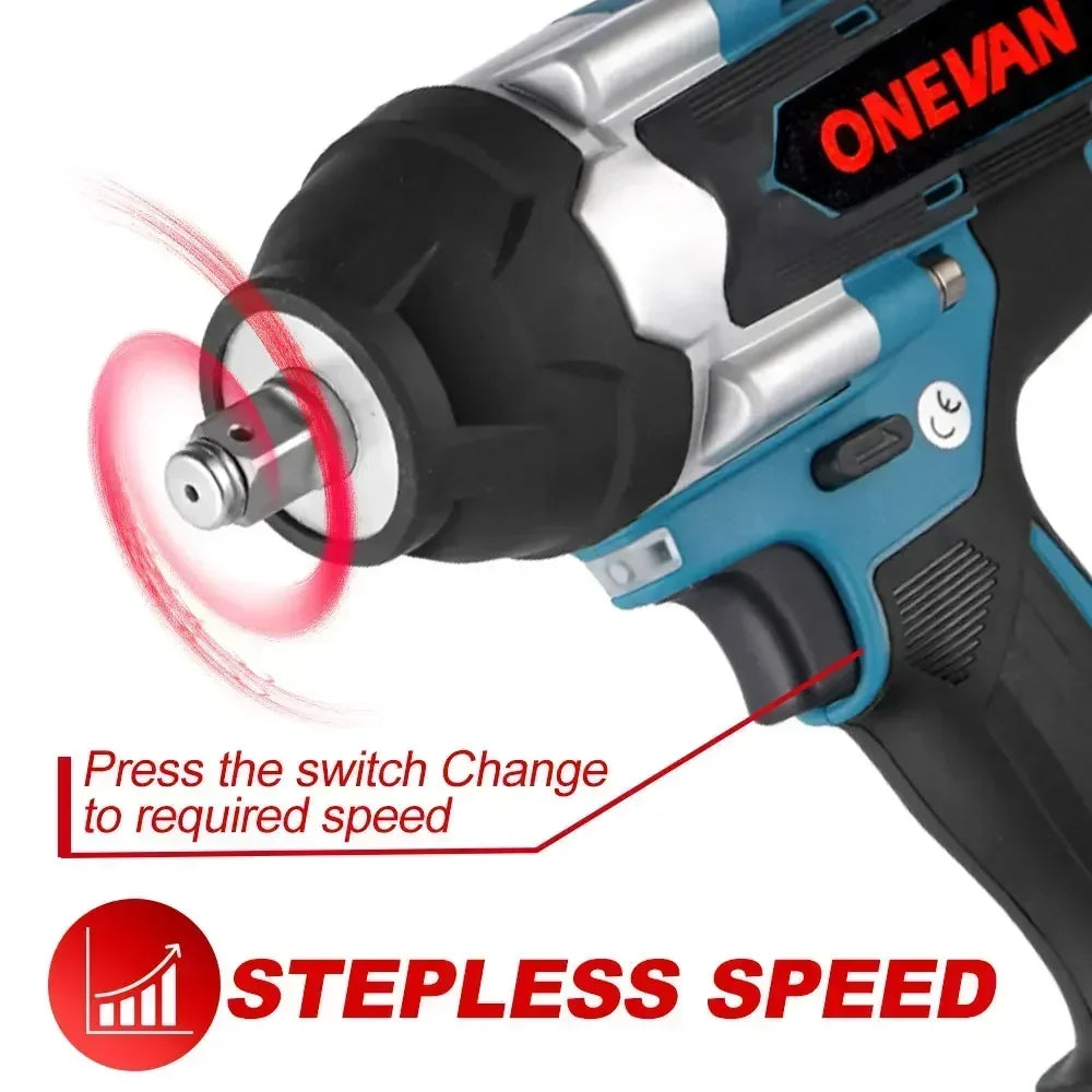 Tournevis ¹Èlectrique sans balais pour batterie Makita 18V, outils ¹Èlectriques sans fil, couple de 1800N.M, 1/2 pouces
