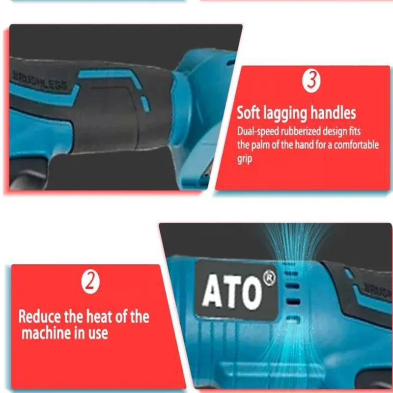 Outils ½Ç main ½Ç cliquet ¹Èlectrique pour batterie Makita 18V, angle droit, bleu, 130nm, 800 tr/min, 1/2 en effet
