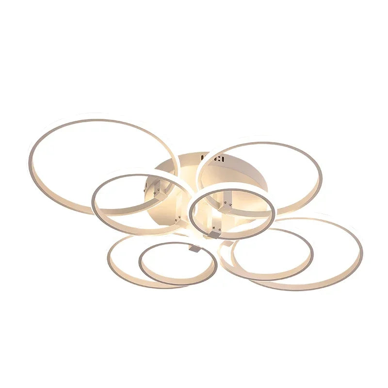 Plafonnier LED Circulaire au Design Moderne, Luminaire D¨¦coratif de Plafond, Id¨¦al pour un Salon, une Chambre ¨¤ Coucher ou une Salle d'¨¦tude