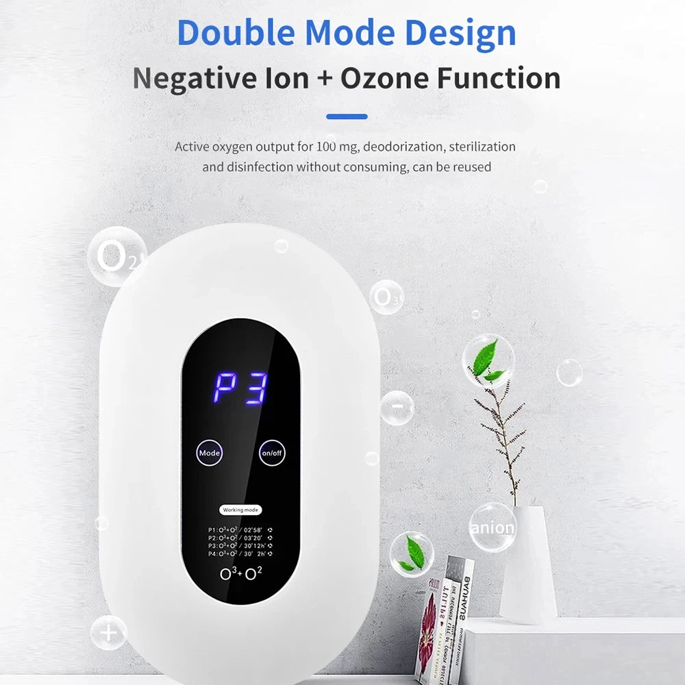 Purificateur d'air ½Ç ions n¹Ègatifs, g¹Èn¹Èrateur d'ozone, arabiser, d¹Èsodorisant intelligent au formald¹Èhyde, d¹Èsodorisant de cuisine et de toilettes, d¹Èsodorisant de chambre pour animaux de compagnie