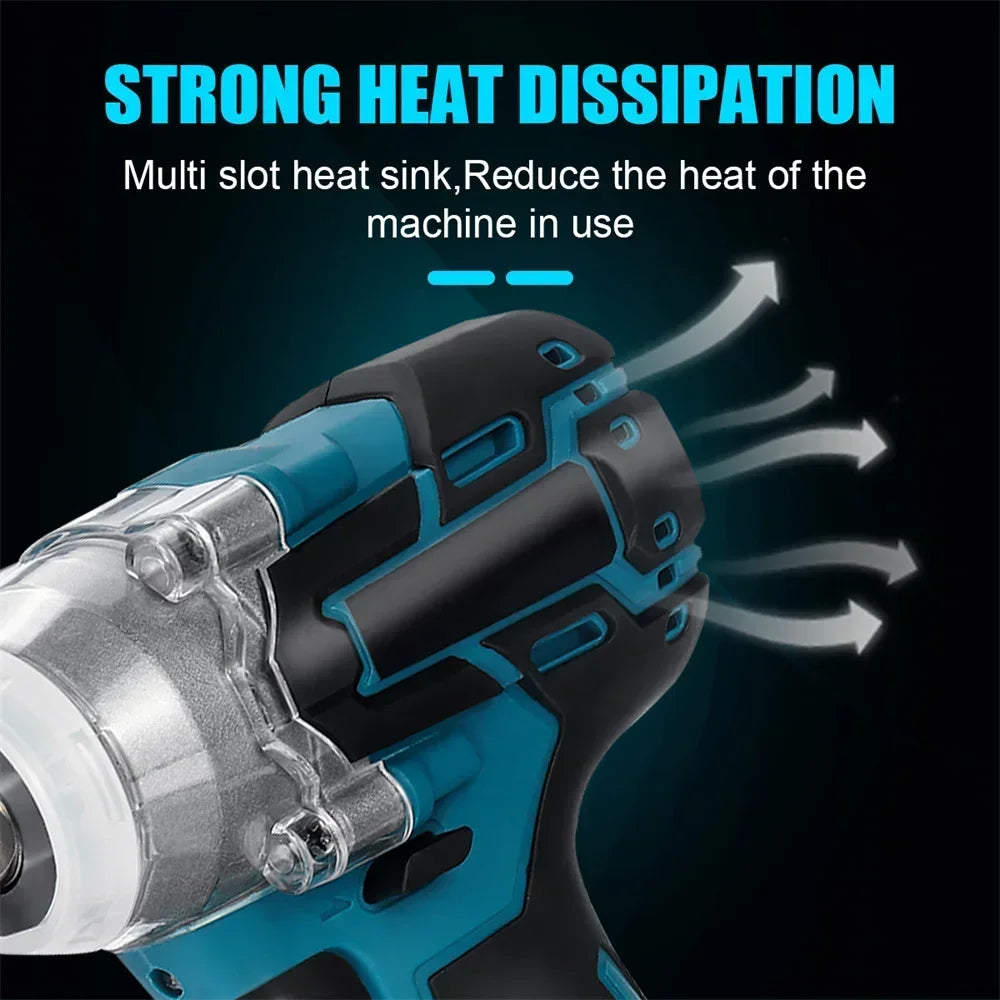 Outils ¹Èlectriques rechargeables sans fil sans balais, compatibles avec la batterie Makita 18V, 1/2"